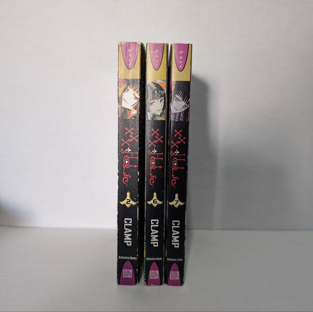 Clamp XXXholic manga volumes 2,6,7